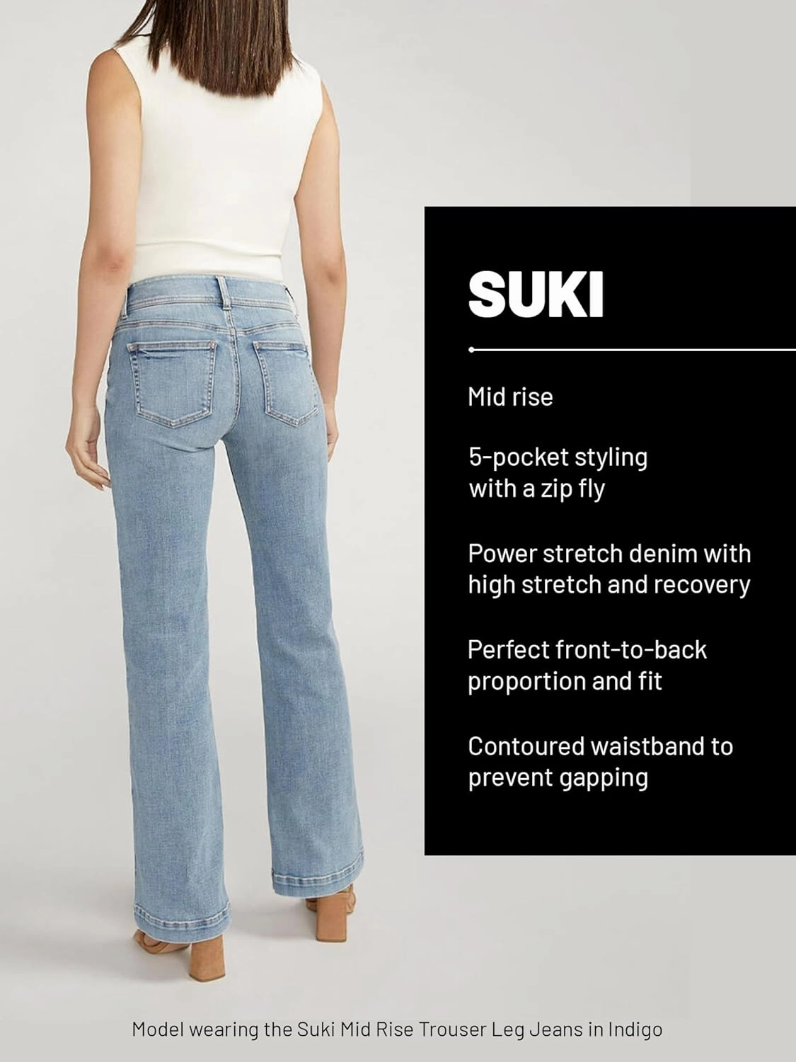 Silver Jeans Co. Women's Suki Mid Rise Curvy Fit Slim Bootcut Jeans - Legacy
