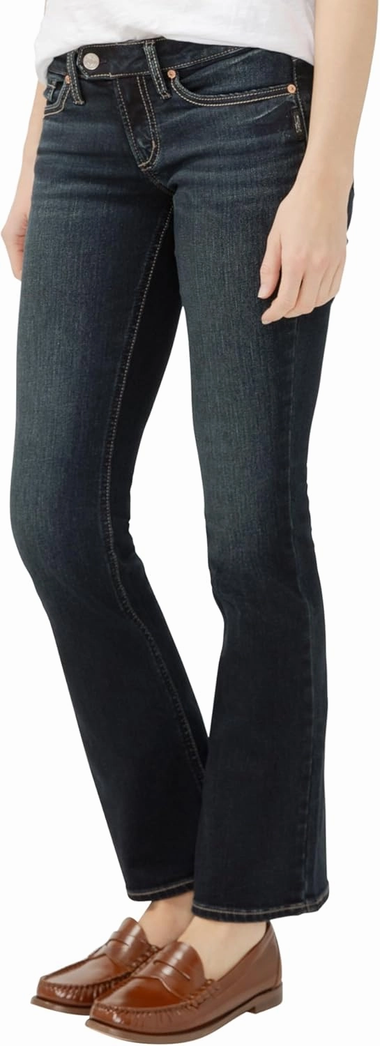 Silver Jeans Co. Women's Tuesday Low Rise Slim Bootcut Jeans
