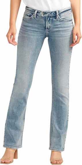 Silver Jeans Co. Women's Tuesday Low Rise Slim Bootcut Jeans