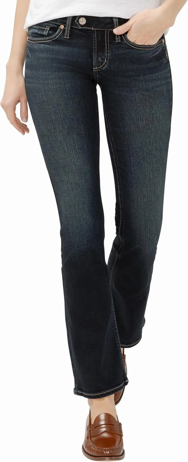 Silver Jeans Co. Women's Tuesday Low Rise Slim Bootcut Jeans