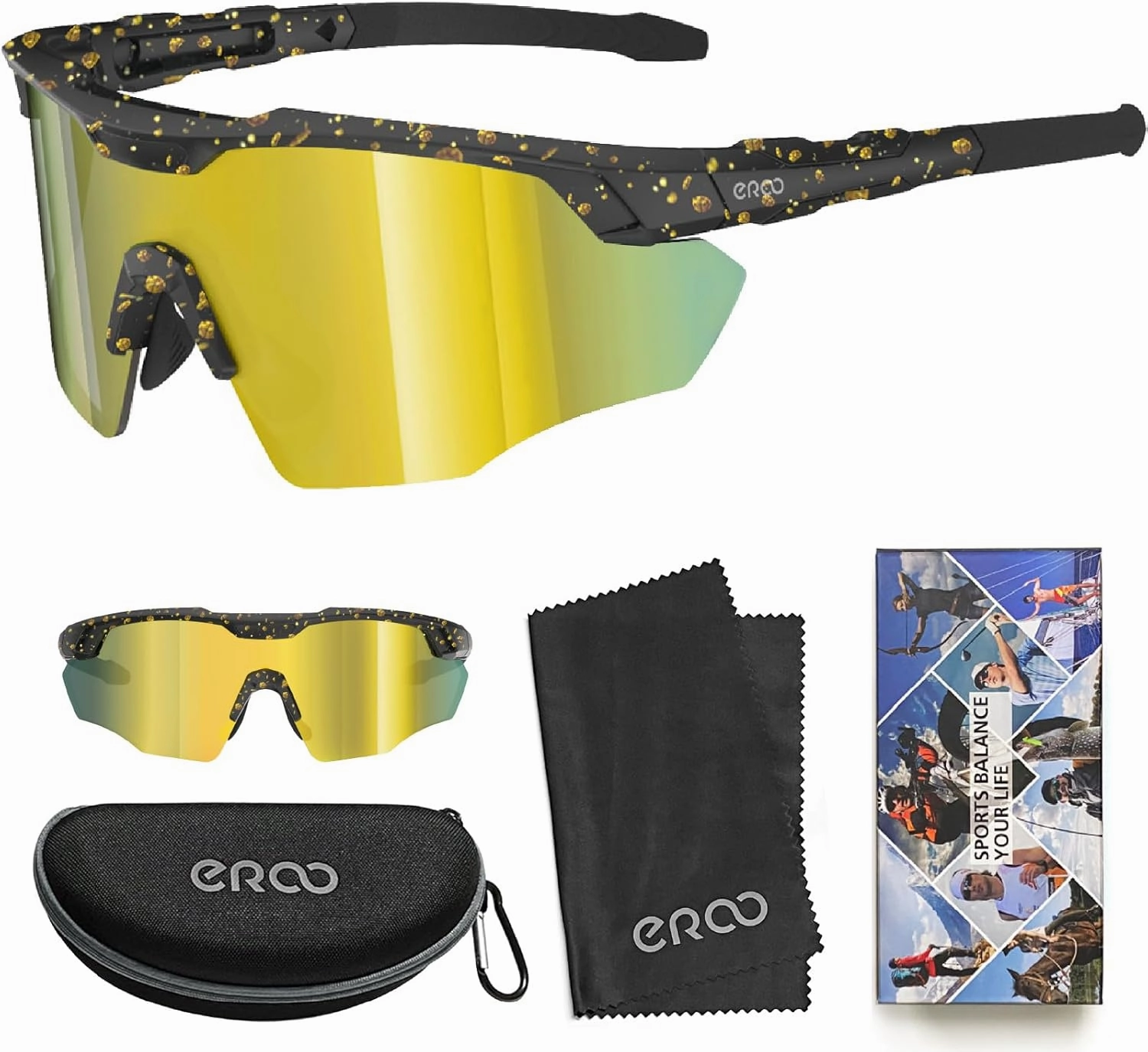 Sports Shades XL Sunglasses for Men Baseball, Running Cycling Volleyball MTB Outdoor Recreation Gifts Padel Beach Tennis