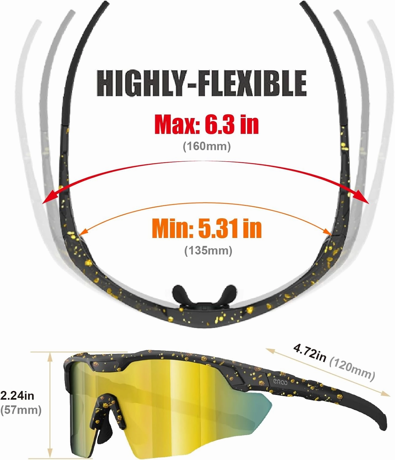 Sports Shades XL Sunglasses for Men Baseball, Running Cycling Volleyball MTB Outdoor Recreation Gifts Padel Beach Tennis