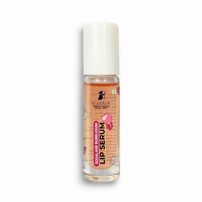Squalane Lip Serum (Bubblegum) with roll-on for Visibly Plump Lips | Hydrating Lip serum for dark lips | Lip serum with Shea Butter & Pomegranate for plump & soft lips | Men & Women | 6 ml