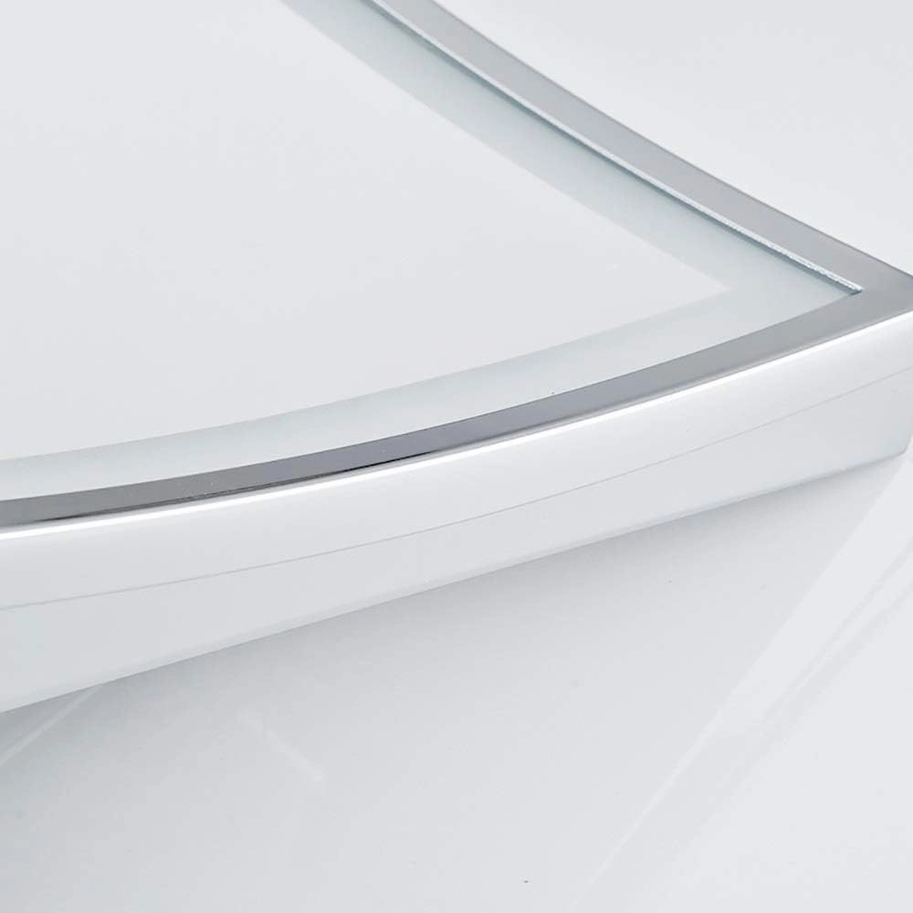 Square Led Makeup Mirror Bathroom Bathroom Mirror Bathroom Stainless Steel Folding Mirror (Color : A)
