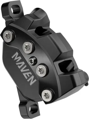 SRAM Maven Silver Front Brake Front Post Mount 4-Piston Aluminum Lever SS Hardware
