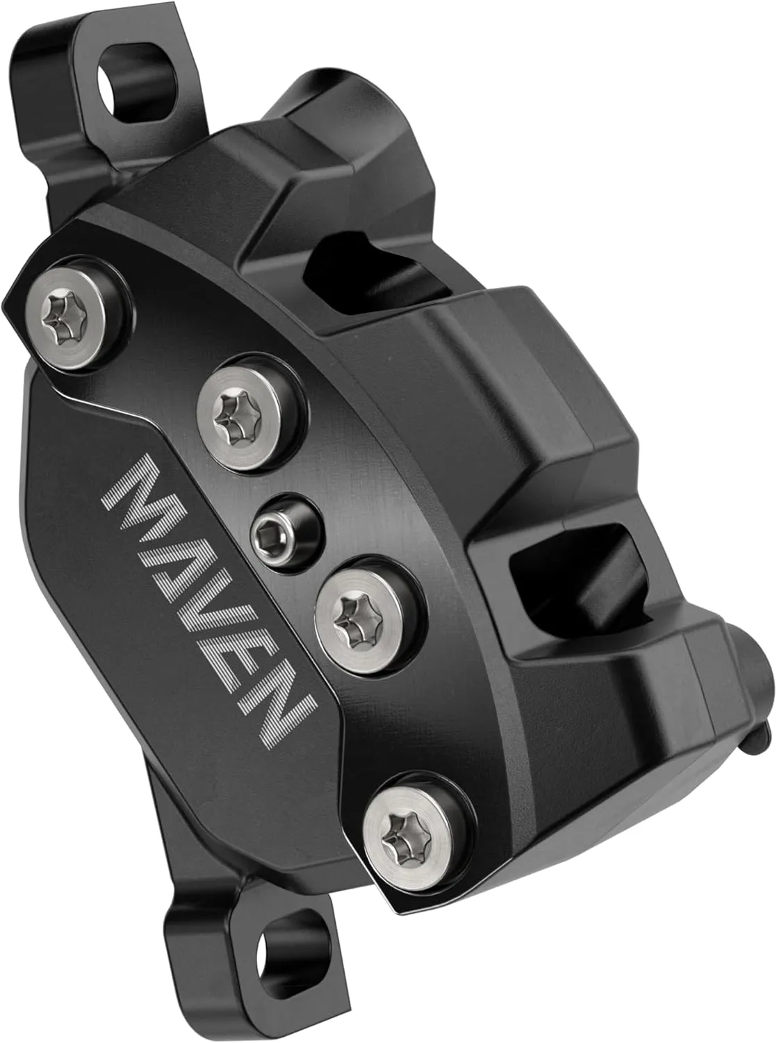 SRAM Maven Silver Front Brake Front Post Mount 4-Piston Aluminum Lever SS Hardware