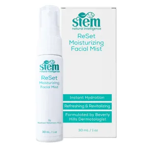 STEM ReSet Moisturizing Facial Spray, Setting Spray for Makeup, Makeup Setting Spray for Luxury Skin Care, Face Moisturizer for Women, Finishing Spray for Makeup, 1 oz