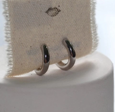 Sterling Silver Bold Hoop Earrings