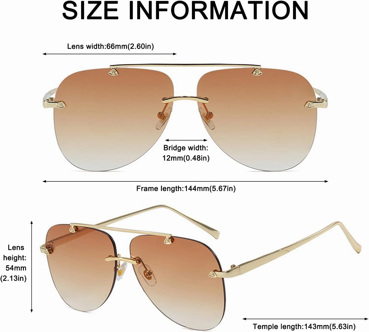Sun Visor Hat & Oversized Aviator Sunglasses Set – Women's Foldable No Headache Sun Hat, Fashion Sunglasses