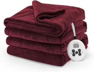 Sunbeam Royal Luxe Cabernet Heated Blanket - Full