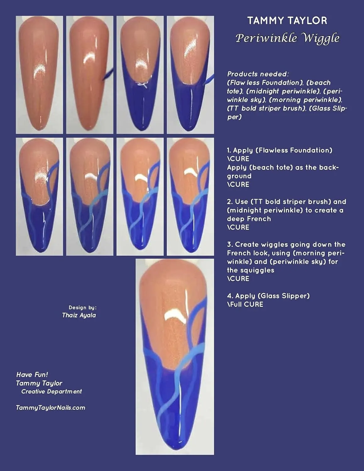 Tammy Taylor Perfect Periwinkles | Periwinkle Wiggle Step By Step Bundle