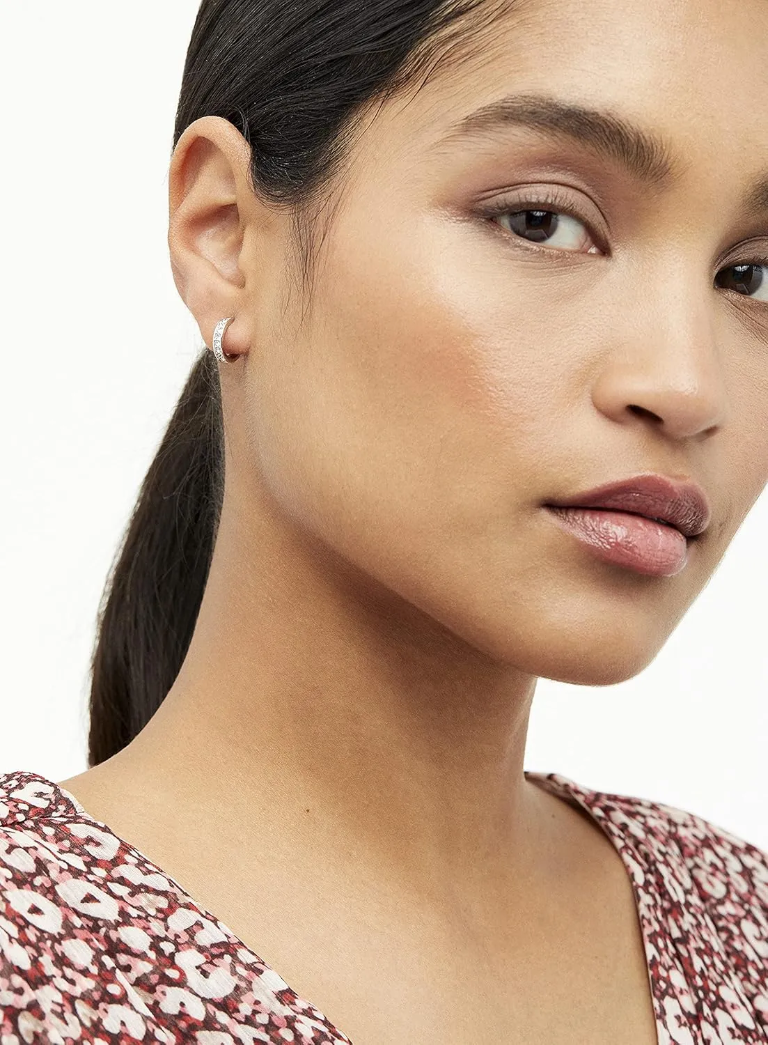 Ted Baker Seenita Nano Hoop Huggie Earrings - Rose Gold, Gold or Silver Tone Options