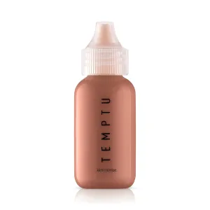 TEMPTU S/B Silicone-Based Airbrush Foundation: Professional Long-Wear Liquid Makeup, Sheer To Full Coverage For A Hydrated, Healthy-Looking Glow & Luminous, Dewy Finish On All Skin Types, 009 Natural Mocha, 1 Fl Oz