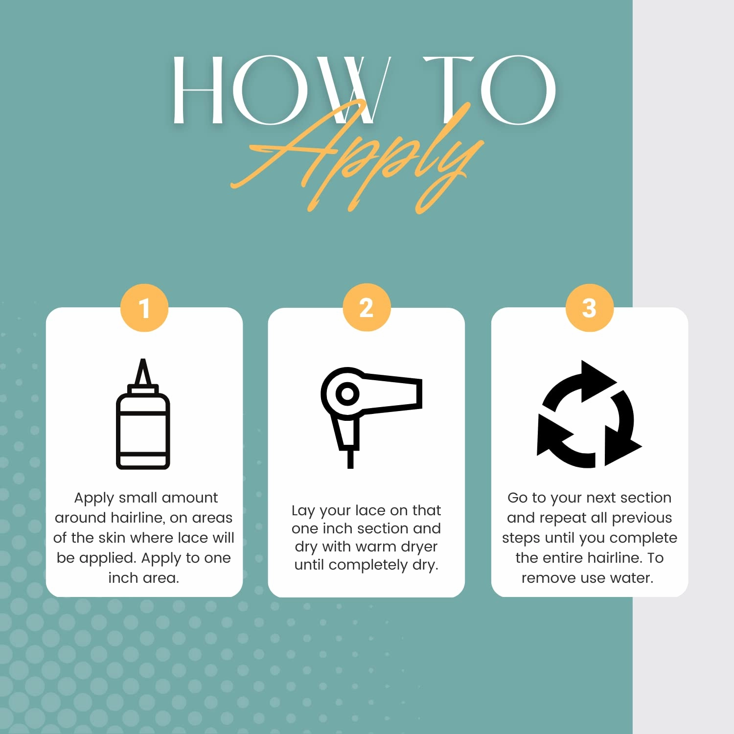 The Hair Diagram - Bold Hold Liquid Gold - Glueless Lace Gel - Temporary Hold for Wigs and Hair Systems - Styling Agent for Baby Hairs - Non Toxic - Aerosol & Alcohol Free - Water Based Formula - 8oz