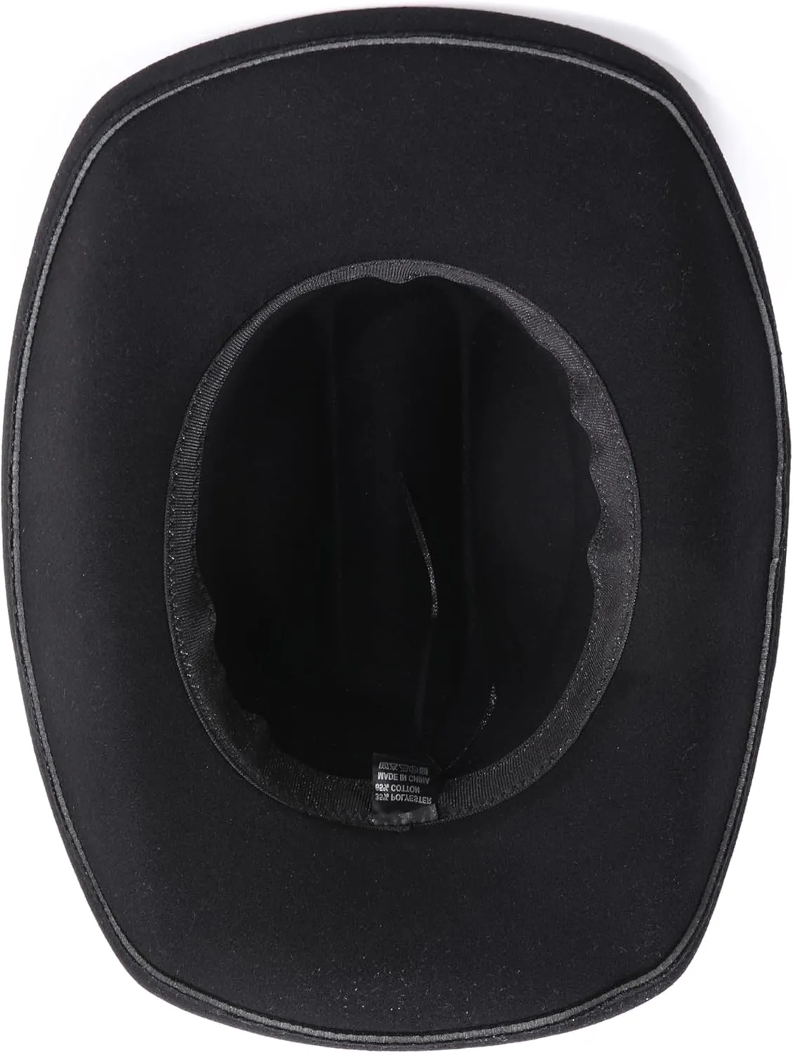 thuizen Classic Western Cattleman Crown Rolled Brim Cowboy Hat with Silver Bullhead