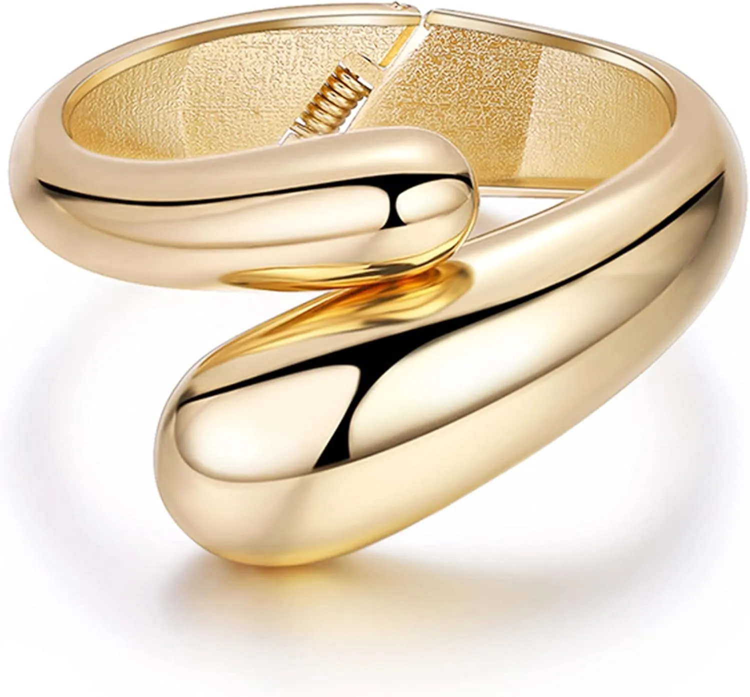 Tiantian Gold Bangles & Cuff Bracelets for Women - Non Tarnish Chunky Gold Trendy Jewelry - Christmas Gifts & Stocking Stuffers