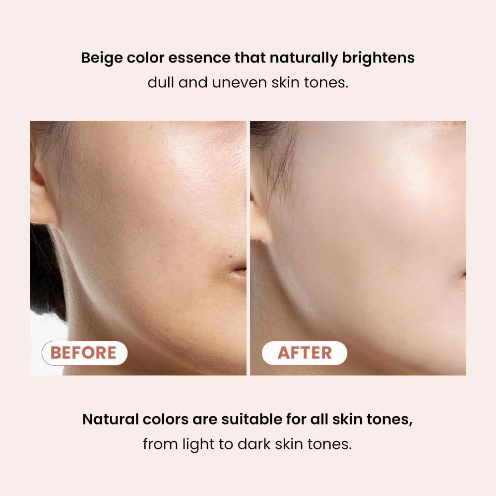 TIRTIR Mask Fit Tone Up Essence | Tinted Moisturizer, All-in-one base, Glass skin look, Deep Hydration, Long-lasting, Natural Coverage, Lightweight, Make-up free look