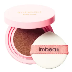 Toktok Glow Cushion Foundation, Dark Shades for melanin beauties, provides buildable coverage with luminous finish with diamond powder, glacial water, and vitamin(#09 CARAMEL, 0.42 Fl Oz)