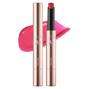 TONYMOLY Get It Tint Glaze Lip Balm, Hydrating & Plumping Tinted Balm for Lips, Glow Gloss with Glossy Finish, Korean Lip Crayon