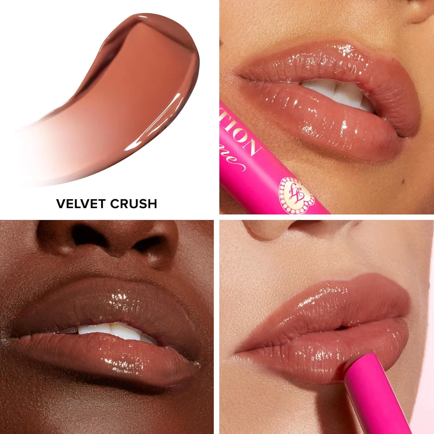 Too Faced Lip Injection Extreme Plumping Clicks | Glossy Lip Plumper, Hydrating   Dewy with High Shine Sheer Color