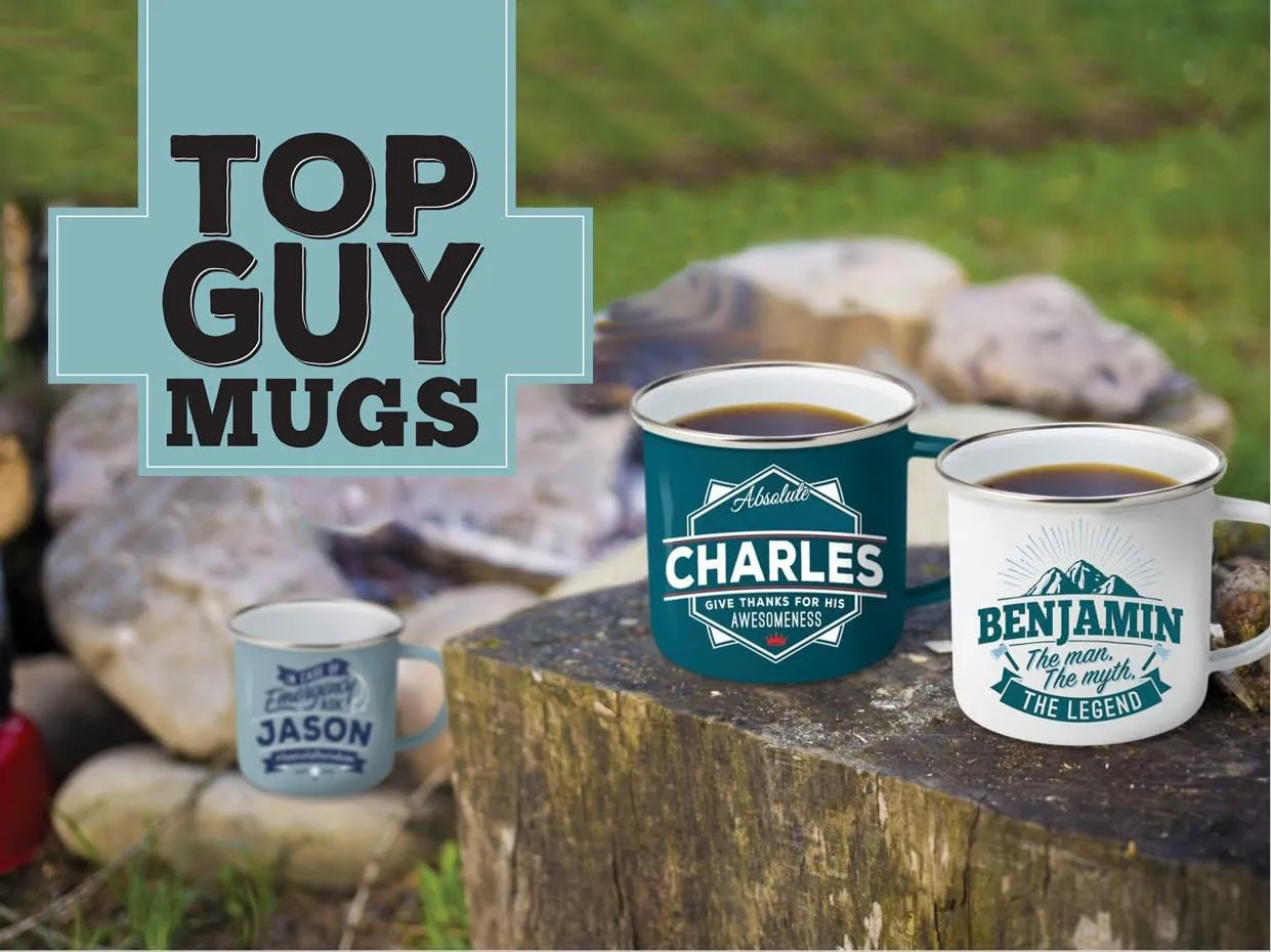 Top Guy Mugs Zachary Coffee Mugs, Large, Multicolor