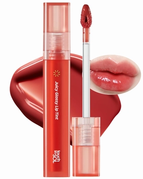Touch in Sol Vegan Again Juicy Glossy Lip Tint - High Pigmented & Glossy Korean Lip Tint - Shiny Translucent Color - Glowy Hydrated Lips, Moisturizing and Plumping, 0.13 fl.oz. (05 Marshmellow)