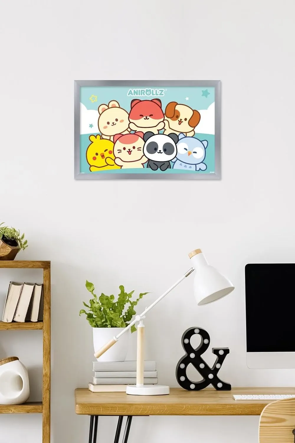 Trends International Anirollz - Group Wall Poster, 22.4L x 14.7W, Silver Framed Version