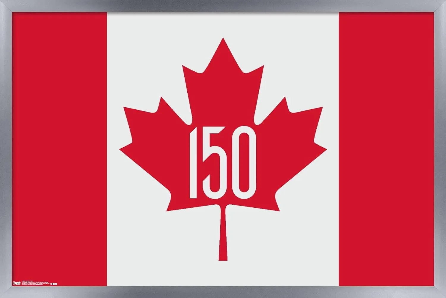 Trends International Canada - 150th Anniversary Wall Poster, 22.375" x 34", Silver Framed Version