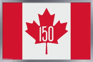Trends International Canada - 150th Anniversary Wall Poster, 22.375" x 34", Silver Framed Version