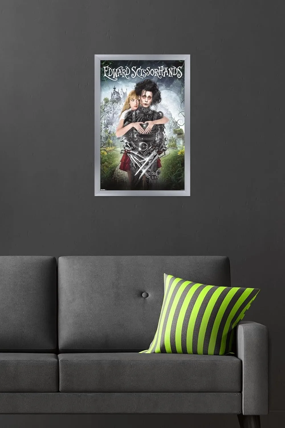 Trends International Edward Scissorhands - Heart One Sheet Wall Poster, 22.4L x 14.7W, Silver Framed Version