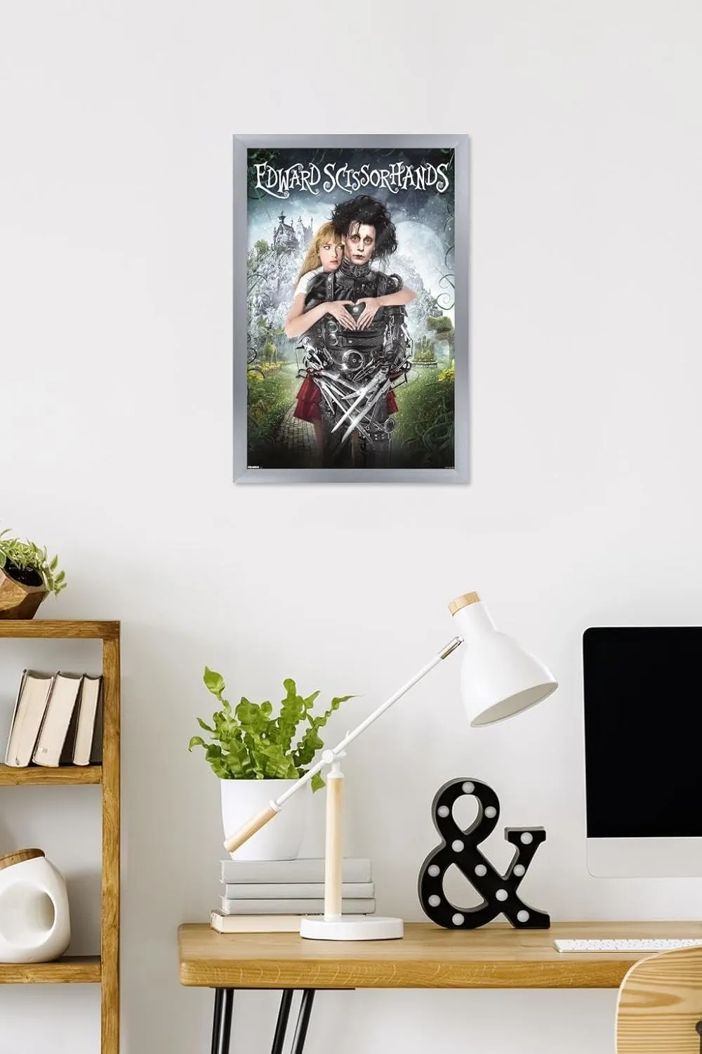 Trends International Edward Scissorhands - Heart One Sheet Wall Poster, 22.4L x 14.7W, Silver Framed Version