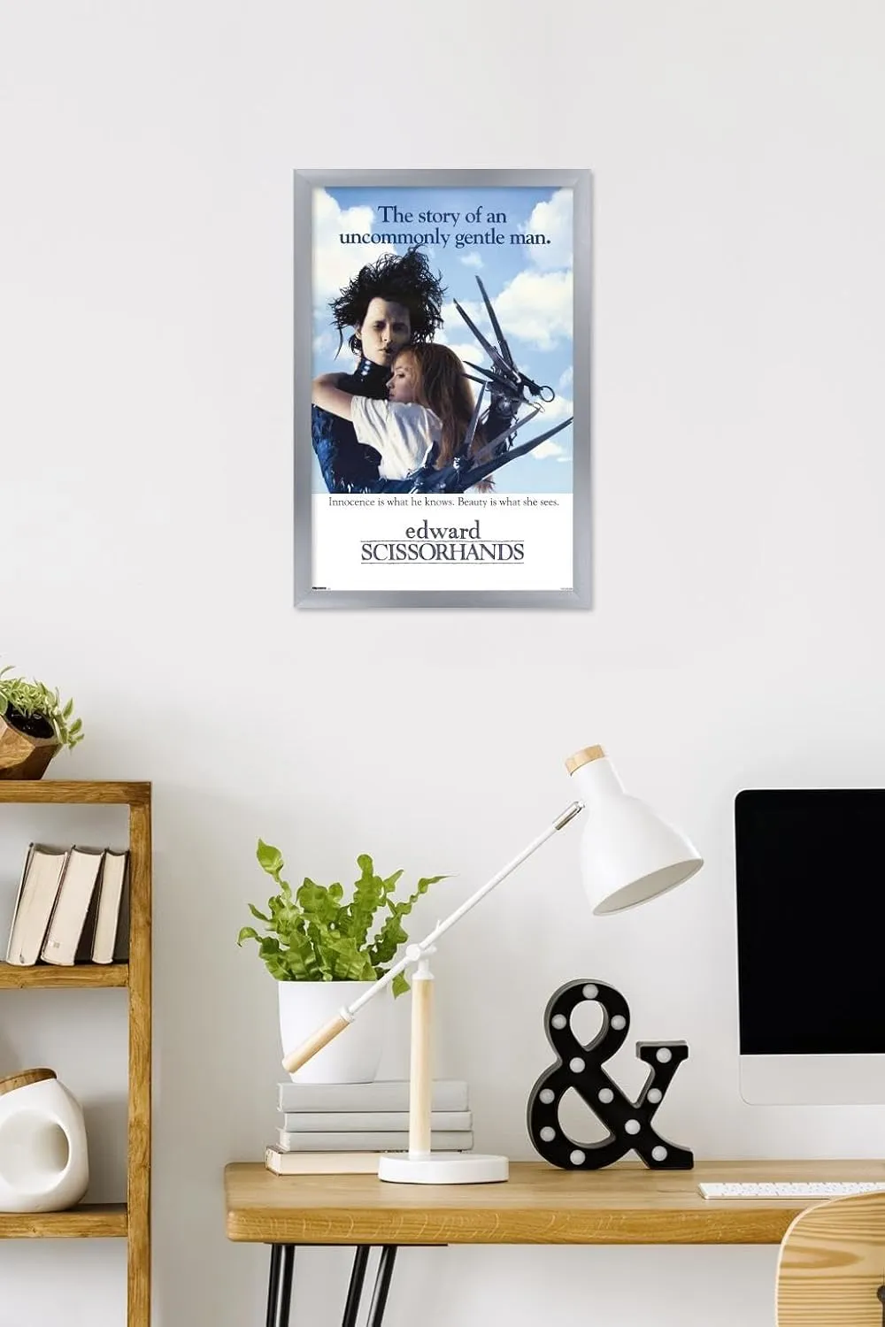 Trends International Edward Scissorhands - Innocence One Sheet Wall Poster, 22.4L x 14.7W, Silver Framed Version