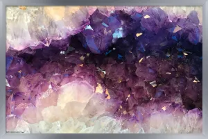 Trends International Geode Wall Poster, 34L x 22.4W, Silver Framed Version