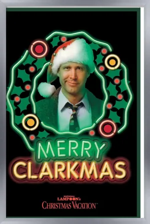 Trends International National Lampoon's Christmas Vacation - Clark Wall Poster, 34L x 22.4W, Silver Framed Version