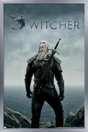 Trends International Netflix The Witcher - Teaser Wall Poster, 22.375" x 34", Silver Framed Version