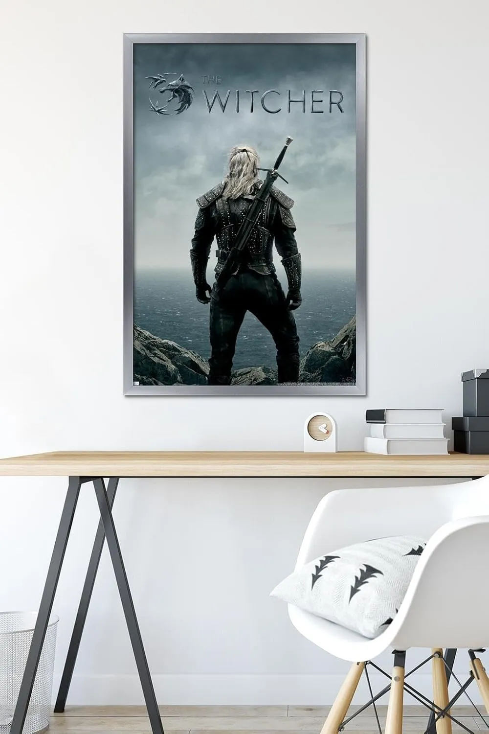 Trends International Netflix The Witcher - Teaser Wall Poster, 22.375" x 34", Silver Framed Version