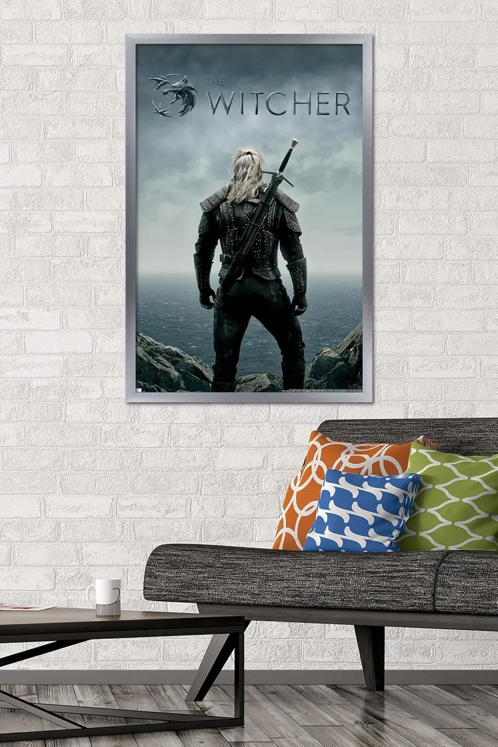 Trends International Netflix The Witcher - Teaser Wall Poster, 22.375" x 34", Silver Framed Version