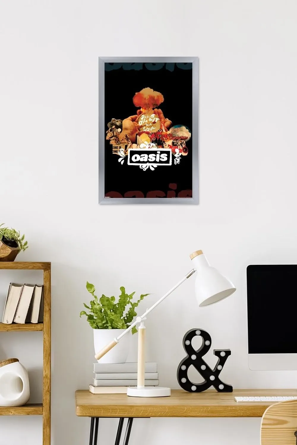 Trends International Oasis - Dig Out Your Soul Wall Poster, 22.4L x 14.7W, Silver Framed Version