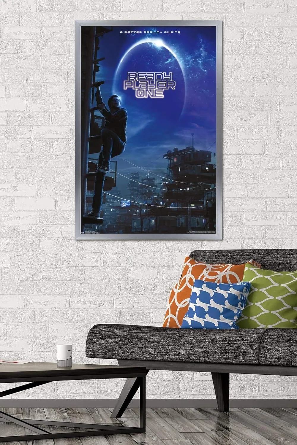 Trends International Ready Player One - One Sheet Wall Poster, 22.375" x 34", Silver Framed Version