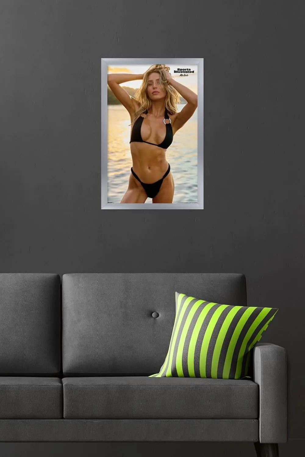 Trends International Sports Illustrated - Alix Earle 25 Wall Poster, 22.4L x 14.7W, Silver Framed Version