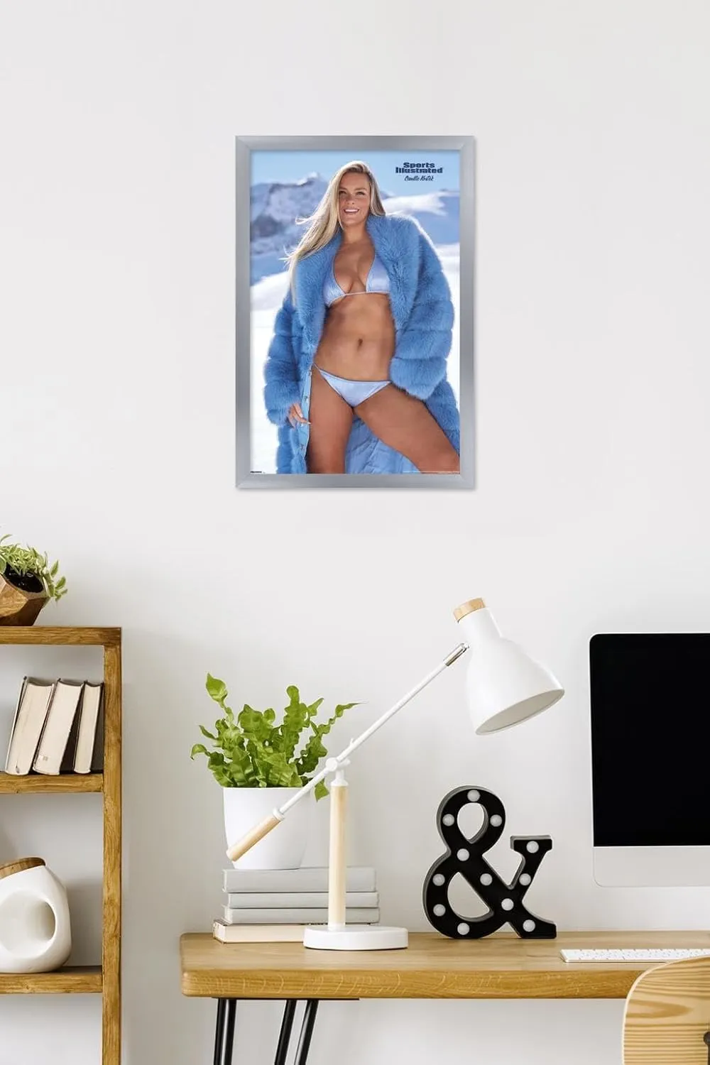 Trends International Sports Illustrated - Camille Kostek 25 Wall Poster, 22.4L x 14.7W, Silver Framed Version