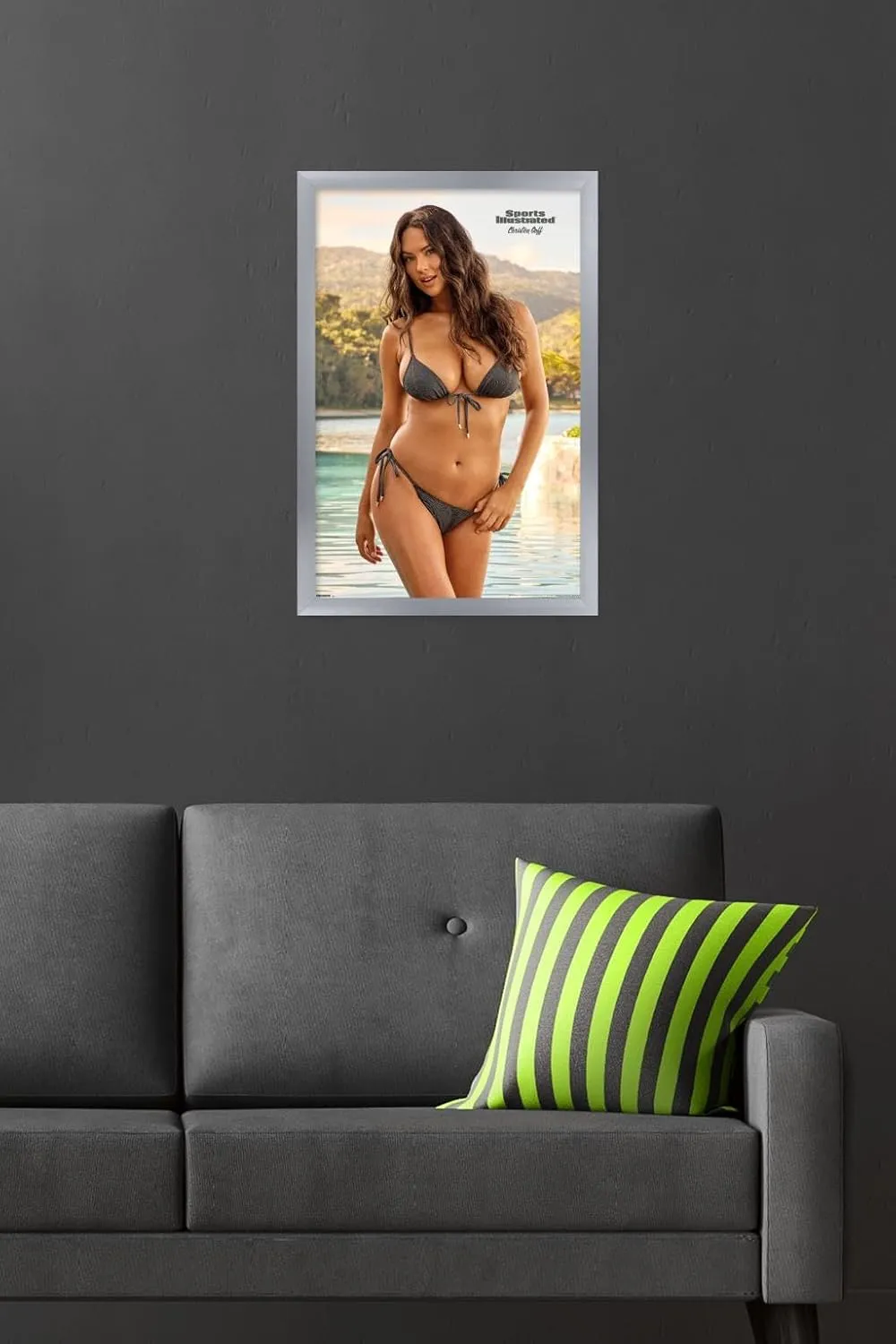 Trends International Sports Illustrated - Christen Goff 25 Wall Poster, 22.4L x 14.7W, Silver Framed Version