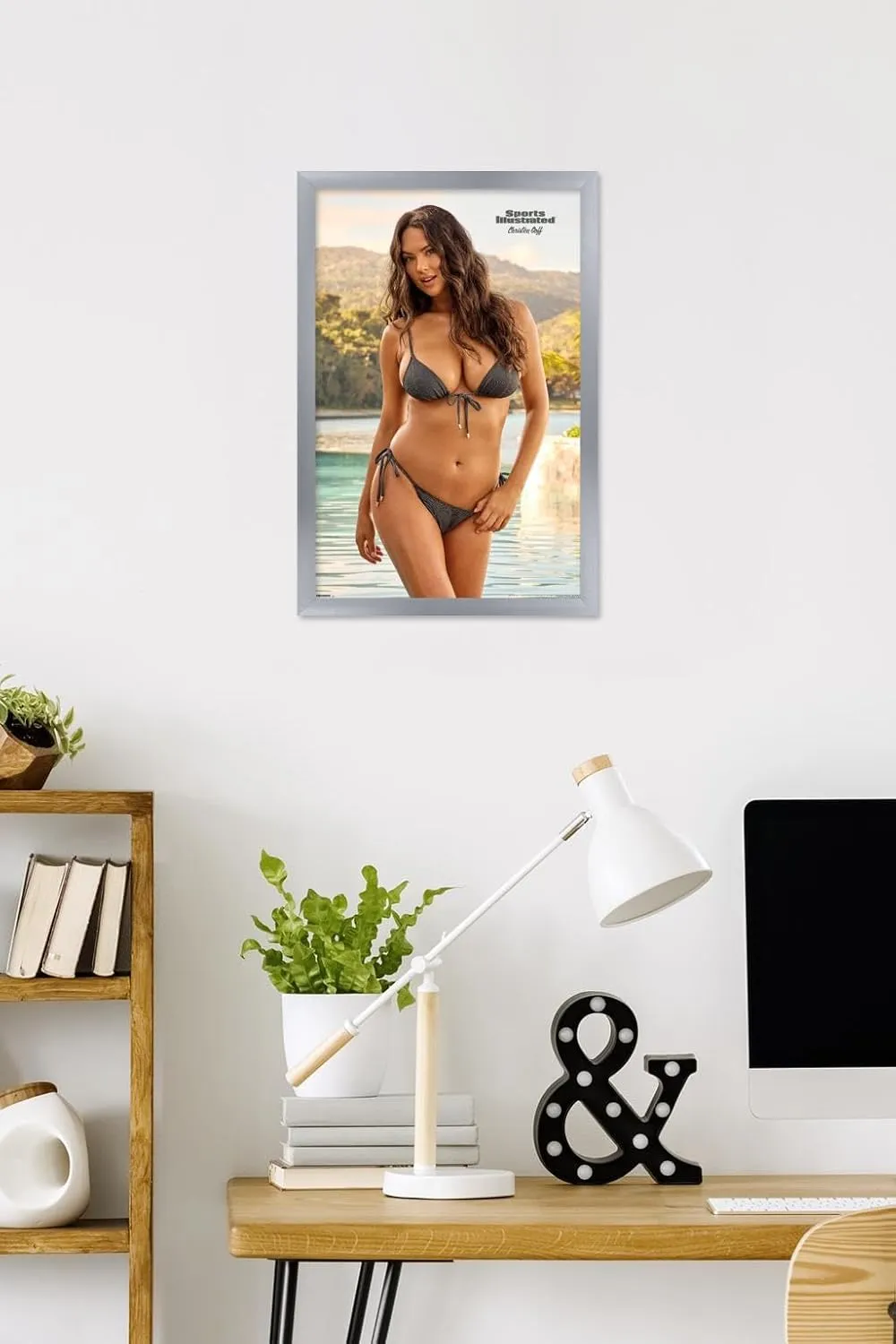 Trends International Sports Illustrated - Christen Goff 25 Wall Poster, 22.4L x 14.7W, Silver Framed Version