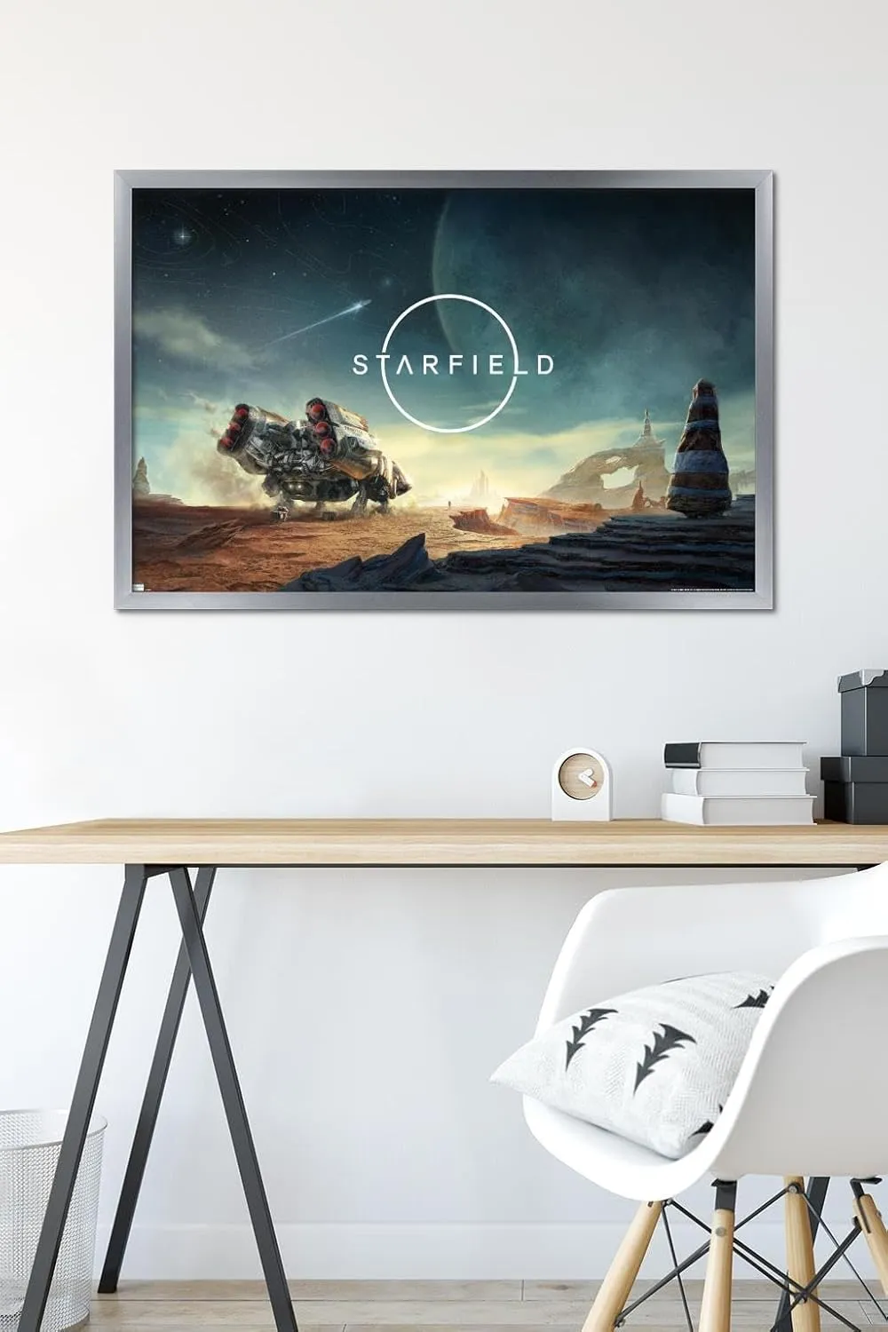 Trends International Starfield - First Steps Wall Poster, 34L x 22.4W, Silver Framed Version
