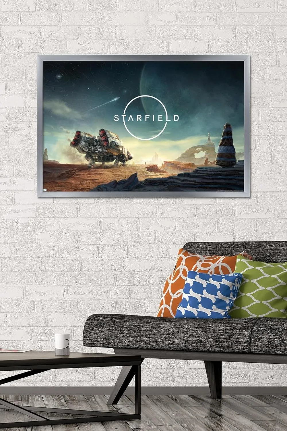 Trends International Starfield - First Steps Wall Poster, 34L x 22.4W, Silver Framed Version