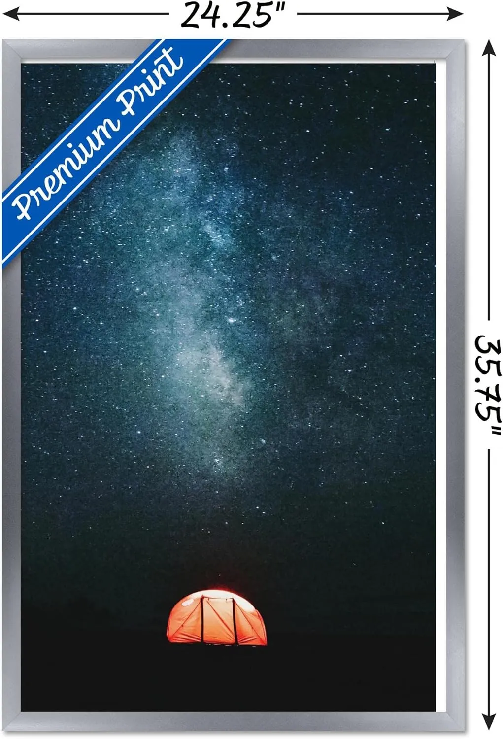 Trends International Under The Stars Wall Poster, 22.375" x 34", Silver Framed Version