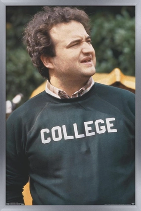 Trends International Animal House - John Belushi College Wall Poster, 22.375" x 34", Silver Framed Version