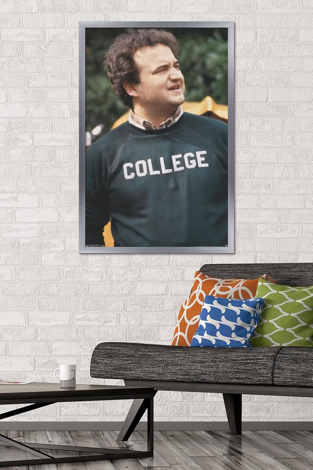 Trends International Animal House - John Belushi College Wall Poster, 22.375" x 34", Silver Framed Version