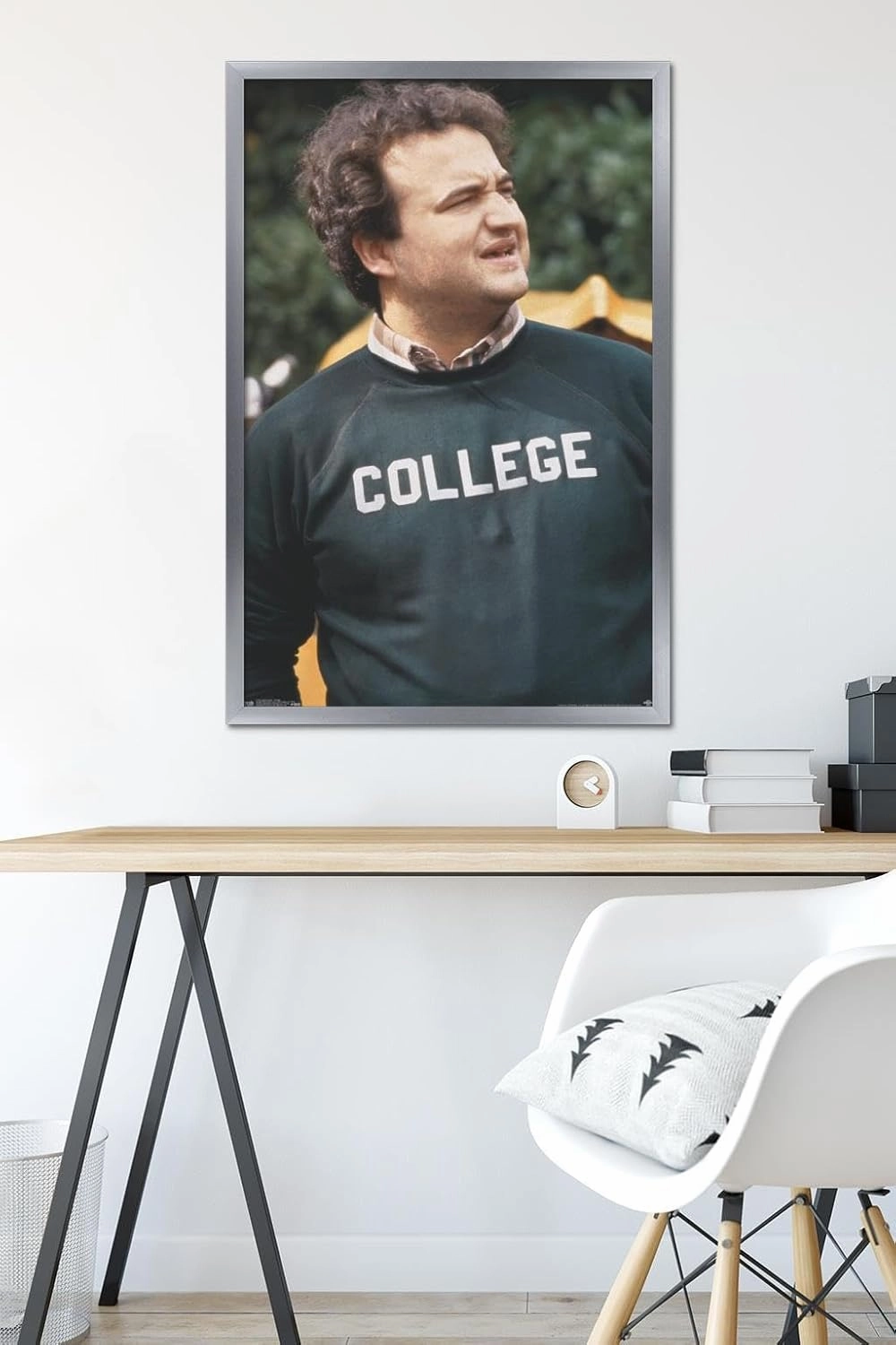 Trends International Animal House - John Belushi College Wall Poster, 22.375" x 34", Silver Framed Version