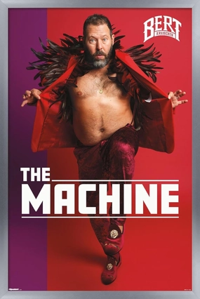 Trends International Bert Kreischer - The Machine Wall Poster, 34L x 22.4W, Silver Framed Version